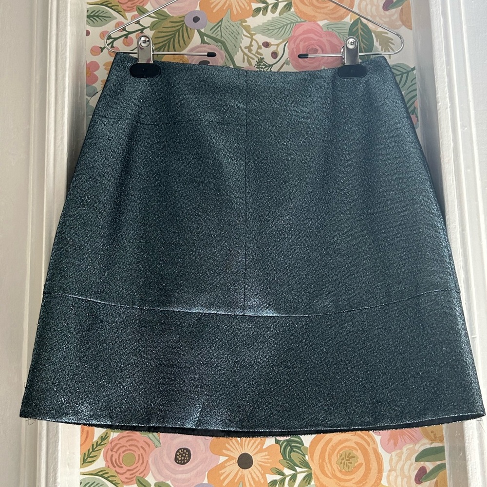 CUE AUSTRALIA Sparkly Blue Skirt. Size AUS 8.
